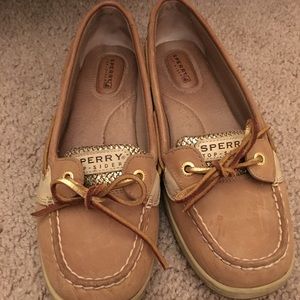 Gold Sperry Top-Sider